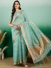 Womens Fashion Ethnic Blue Color Sarees-MLSHWSA1441BLU0ONE